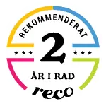 Reco – rekommenderat företag två år i rad